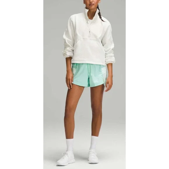 Lululemon Fleece Ripstop Hiking Pullover Women's Size 6 Bone Mockneck Sweatshirt - Picture 15 of 16